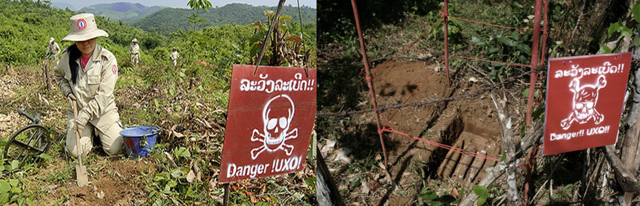 Safe removal of UXO (unexploded ordnance)